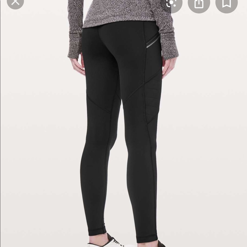 Lululemon black toasty tech tights 6